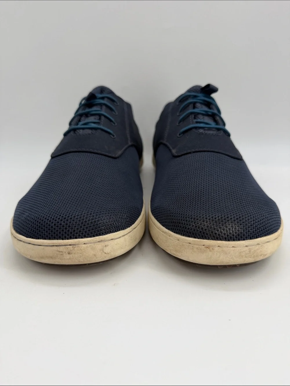 OluKai Mens Nohea Moku No Tie Boat Shoe Sz 12.0 Blue Slip On Convertible Sneaker
